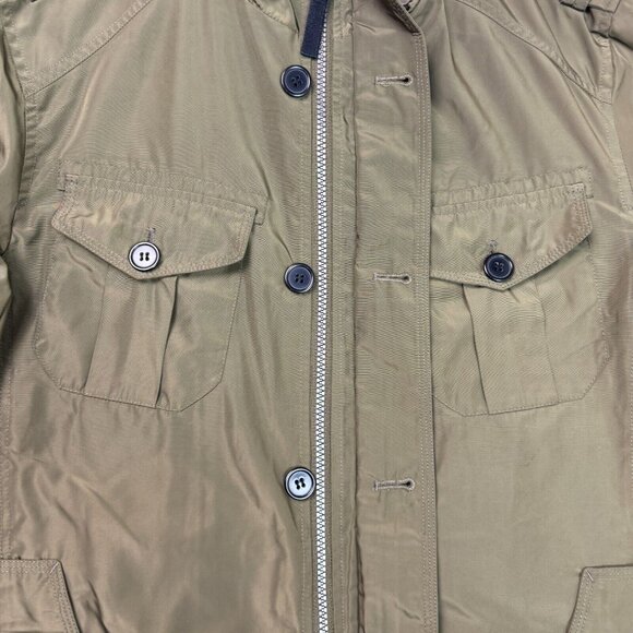 Cole Haan Lightweight Full Zip Parka Jacket Green Field Windbreaker Men's Size S - Picture 7 of 13